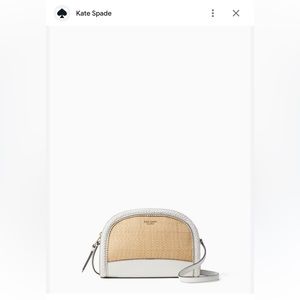 KATE SPADE REILEY STRAW DOME CROSSBODY